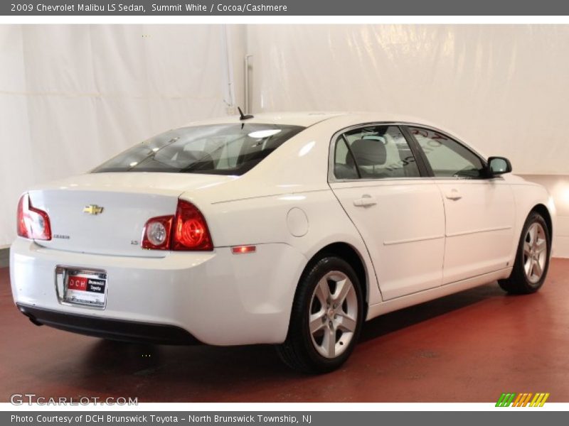 Summit White / Cocoa/Cashmere 2009 Chevrolet Malibu LS Sedan