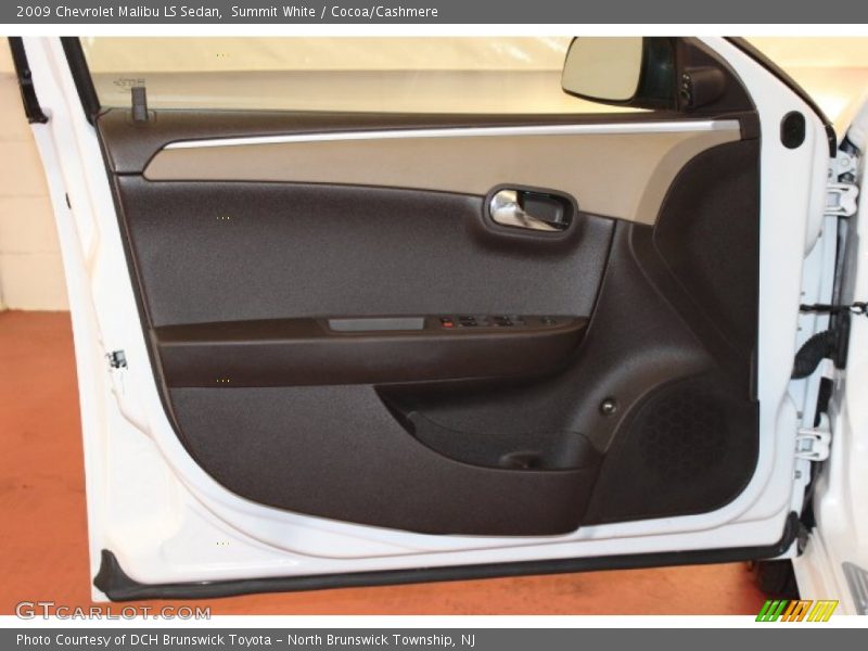 Summit White / Cocoa/Cashmere 2009 Chevrolet Malibu LS Sedan