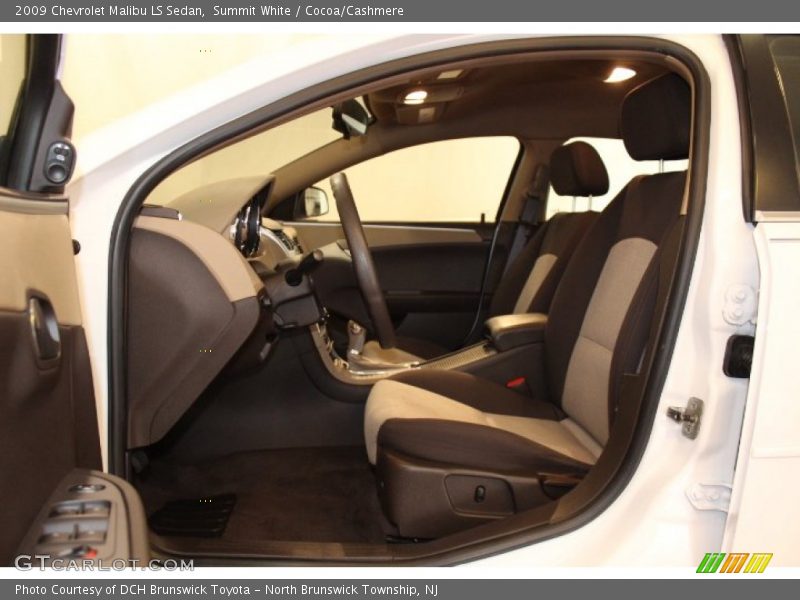 Summit White / Cocoa/Cashmere 2009 Chevrolet Malibu LS Sedan