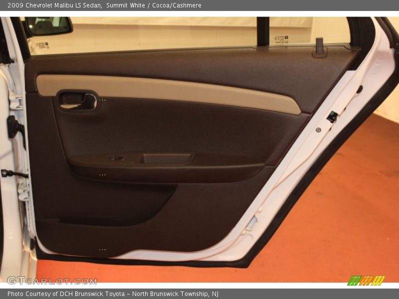 Summit White / Cocoa/Cashmere 2009 Chevrolet Malibu LS Sedan