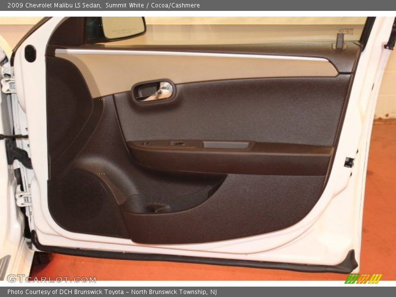 Summit White / Cocoa/Cashmere 2009 Chevrolet Malibu LS Sedan