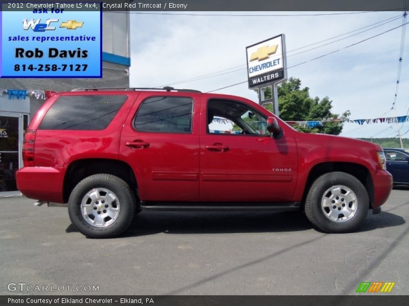 Crystal Red Tintcoat / Ebony 2012 Chevrolet Tahoe LS 4x4
