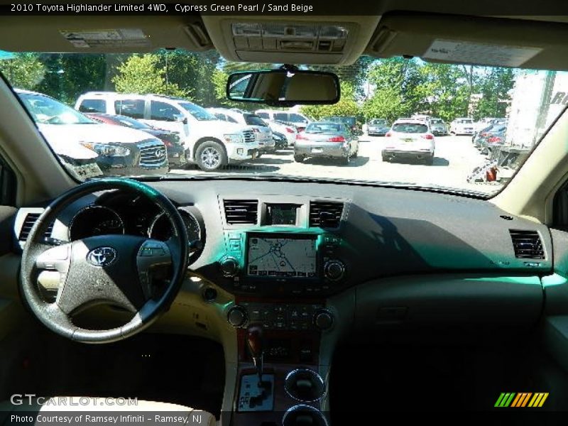 Cypress Green Pearl / Sand Beige 2010 Toyota Highlander Limited 4WD