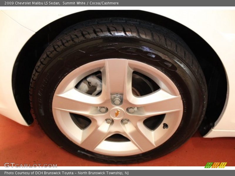 Summit White / Cocoa/Cashmere 2009 Chevrolet Malibu LS Sedan