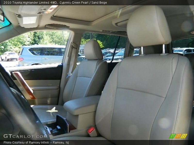 Cypress Green Pearl / Sand Beige 2010 Toyota Highlander Limited 4WD