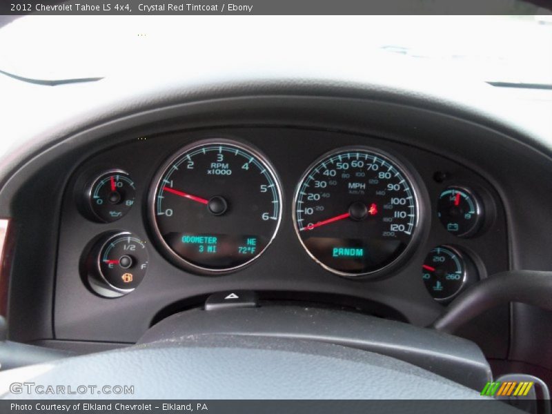 Crystal Red Tintcoat / Ebony 2012 Chevrolet Tahoe LS 4x4