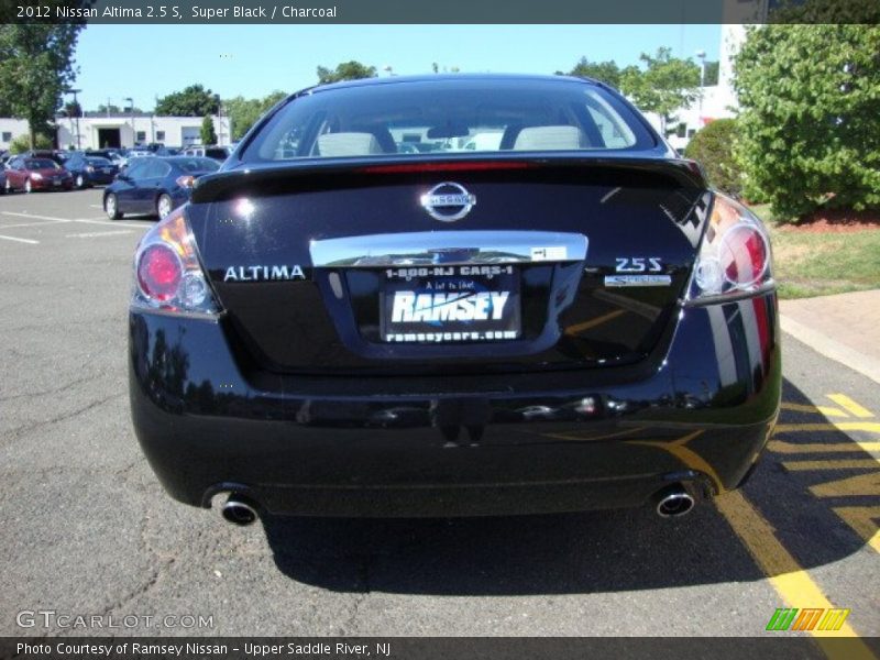 Super Black / Charcoal 2012 Nissan Altima 2.5 S