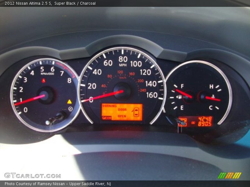 Super Black / Charcoal 2012 Nissan Altima 2.5 S