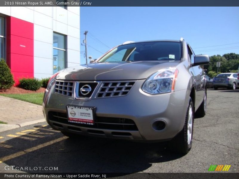 Gotham Gray / Gray 2010 Nissan Rogue SL AWD