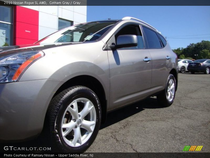 Gotham Gray / Gray 2010 Nissan Rogue SL AWD