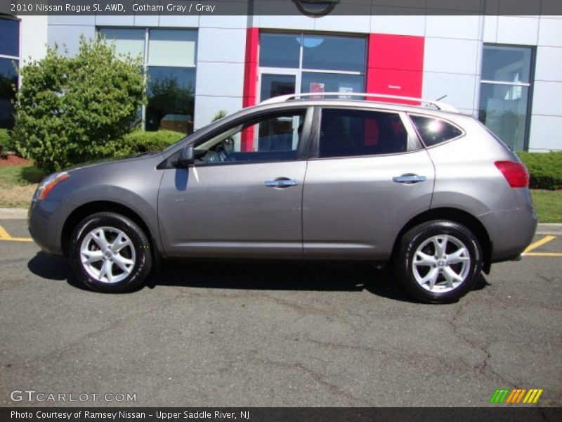 Gotham Gray / Gray 2010 Nissan Rogue SL AWD