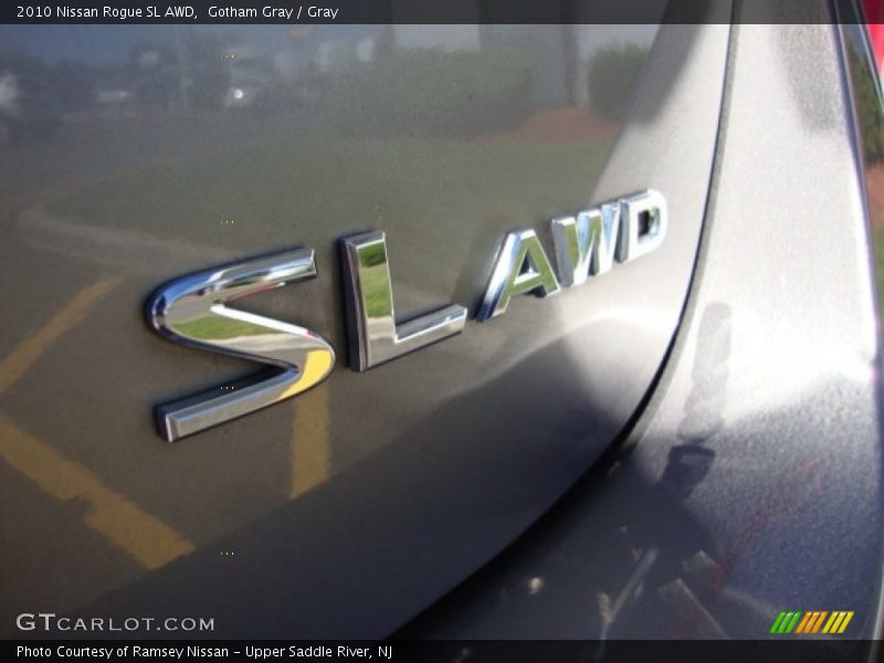 Gotham Gray / Gray 2010 Nissan Rogue SL AWD