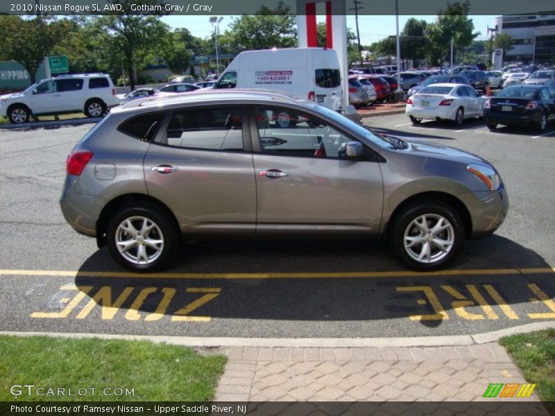 Gotham Gray / Gray 2010 Nissan Rogue SL AWD