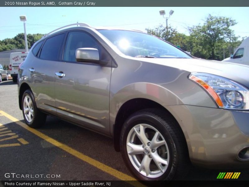 Gotham Gray / Gray 2010 Nissan Rogue SL AWD