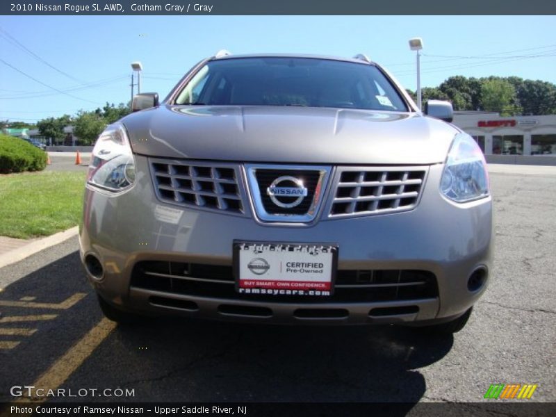 Gotham Gray / Gray 2010 Nissan Rogue SL AWD