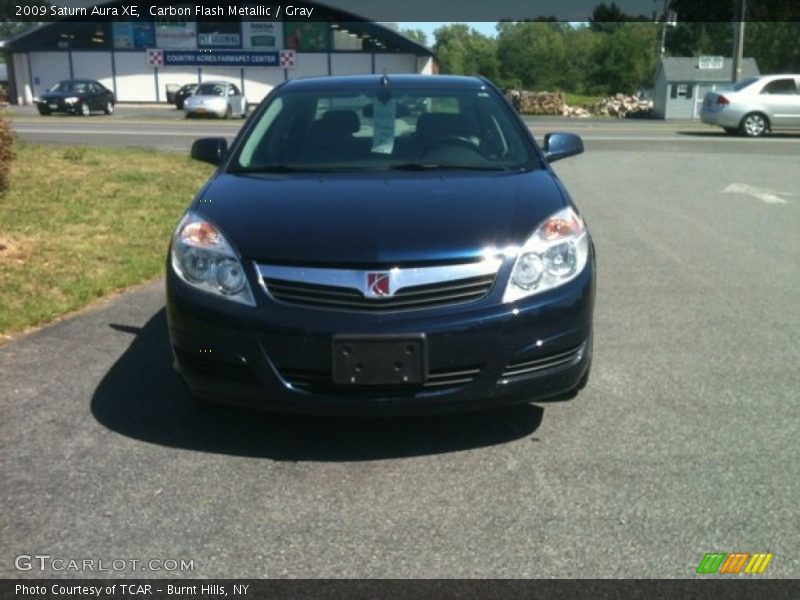 Carbon Flash Metallic / Gray 2009 Saturn Aura XE