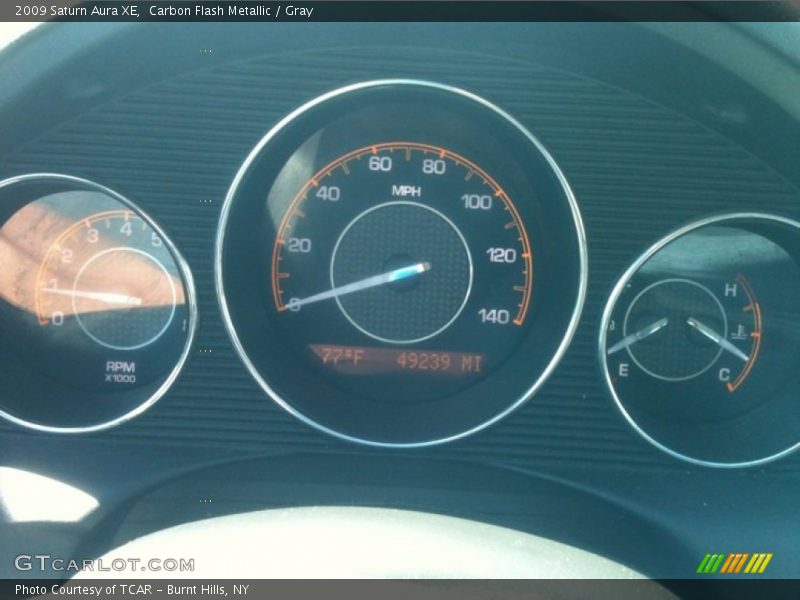 Carbon Flash Metallic / Gray 2009 Saturn Aura XE