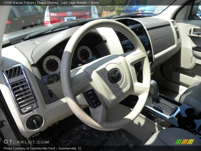 Light Sage Metallic / Stone 2008 Mazda Tribute i Grand Touring
