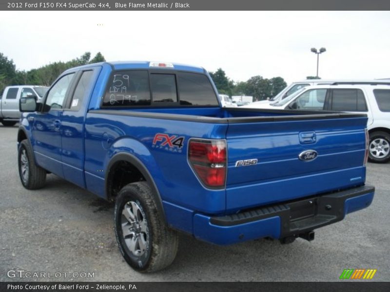 Blue Flame Metallic / Black 2012 Ford F150 FX4 SuperCab 4x4