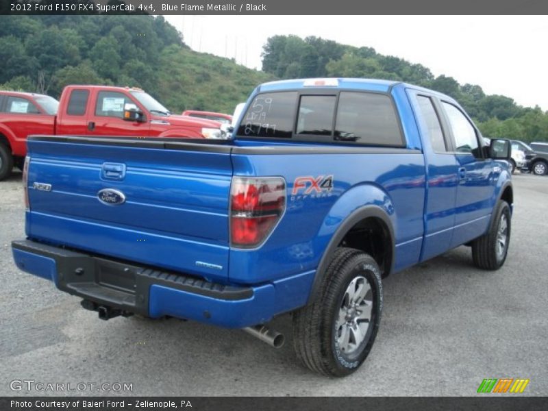 Blue Flame Metallic / Black 2012 Ford F150 FX4 SuperCab 4x4