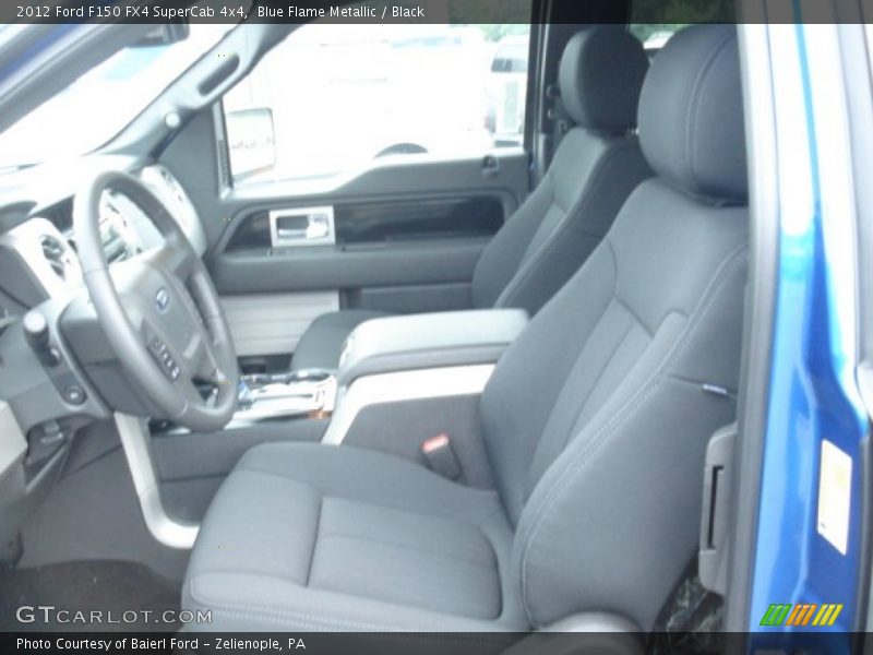 Blue Flame Metallic / Black 2012 Ford F150 FX4 SuperCab 4x4