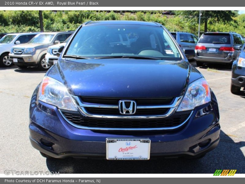 Royal Blue Pearl / Black 2010 Honda CR-V EX AWD