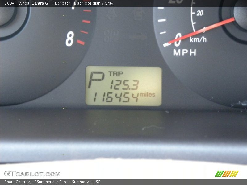 Black Obsidian / Gray 2004 Hyundai Elantra GT Hatchback