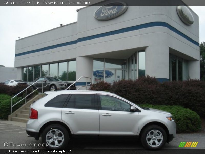 Ingot Silver Metallic / Charcoal Black 2013 Ford Edge SEL