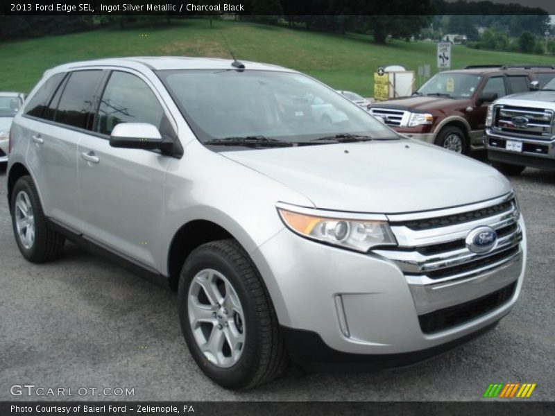 Ingot Silver Metallic / Charcoal Black 2013 Ford Edge SEL