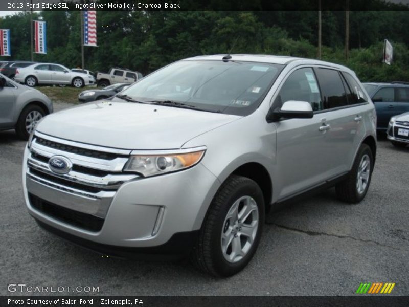 Ingot Silver Metallic / Charcoal Black 2013 Ford Edge SEL