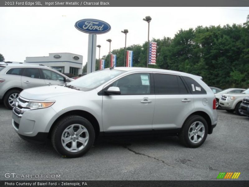 Ingot Silver Metallic / Charcoal Black 2013 Ford Edge SEL