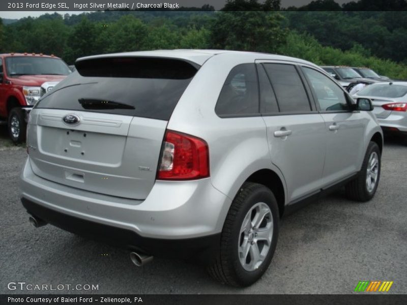 Ingot Silver Metallic / Charcoal Black 2013 Ford Edge SEL