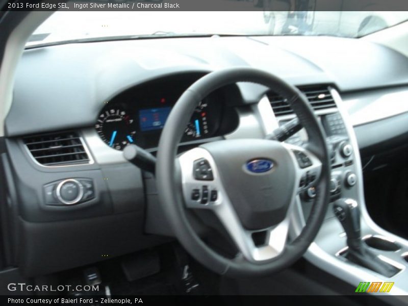 Ingot Silver Metallic / Charcoal Black 2013 Ford Edge SEL