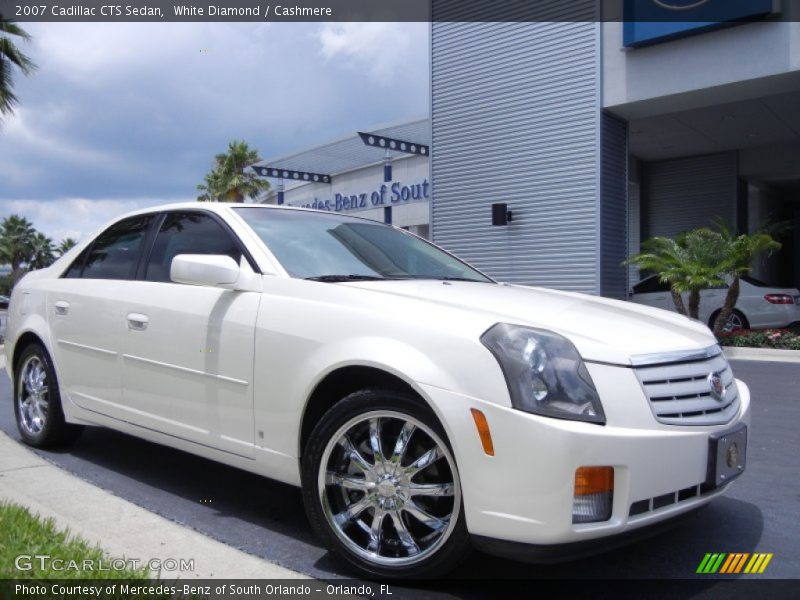 White Diamond / Cashmere 2007 Cadillac CTS Sedan