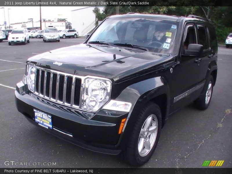 Natural Green Metallic / Dark Slate Gray/Dark Saddle 2011 Jeep Liberty Limited 4x4