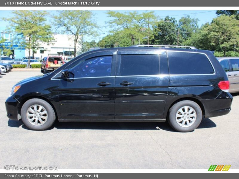 Crystal Black Pearl / Gray 2010 Honda Odyssey EX-L