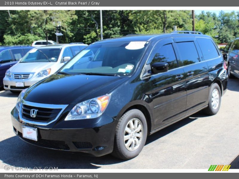 Crystal Black Pearl / Gray 2010 Honda Odyssey EX-L