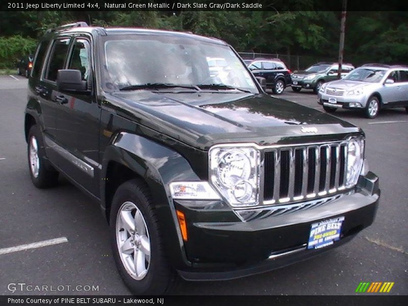 Natural Green Metallic / Dark Slate Gray/Dark Saddle 2011 Jeep Liberty Limited 4x4