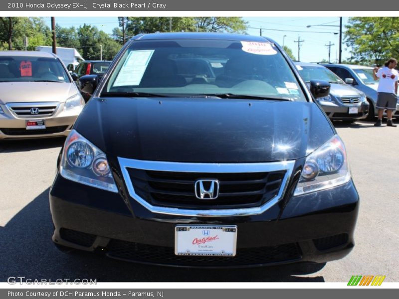 Crystal Black Pearl / Gray 2010 Honda Odyssey EX-L