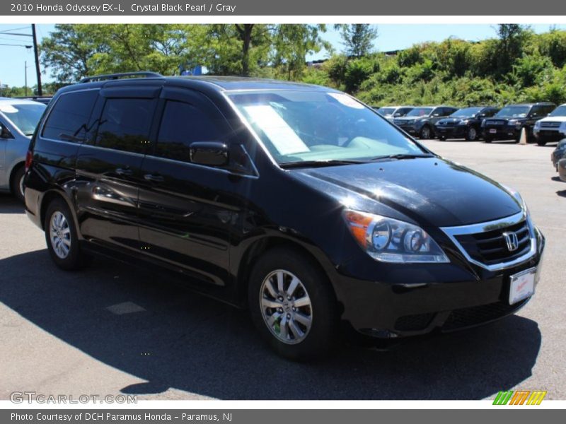 Crystal Black Pearl / Gray 2010 Honda Odyssey EX-L