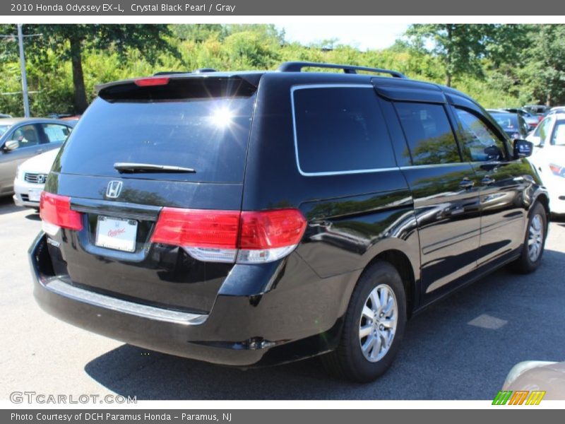 Crystal Black Pearl / Gray 2010 Honda Odyssey EX-L