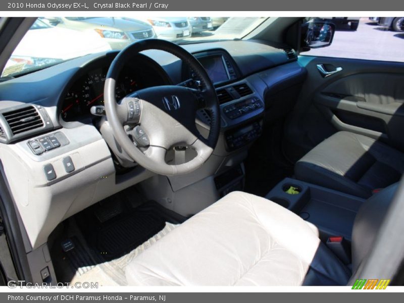 Crystal Black Pearl / Gray 2010 Honda Odyssey EX-L