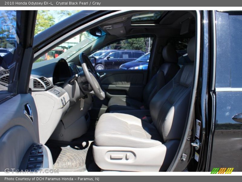 Crystal Black Pearl / Gray 2010 Honda Odyssey EX-L