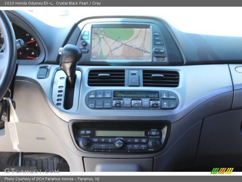 Crystal Black Pearl / Gray 2010 Honda Odyssey EX-L