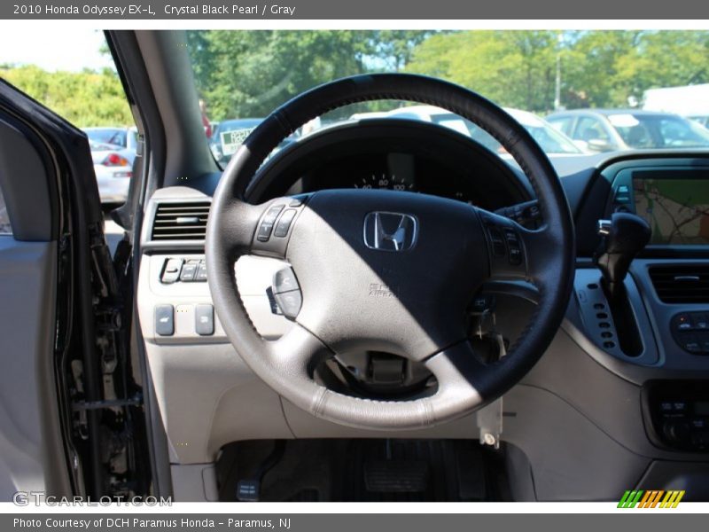 Crystal Black Pearl / Gray 2010 Honda Odyssey EX-L