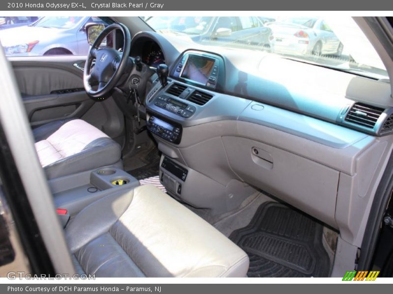 Crystal Black Pearl / Gray 2010 Honda Odyssey EX-L