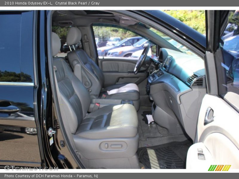 Crystal Black Pearl / Gray 2010 Honda Odyssey EX-L