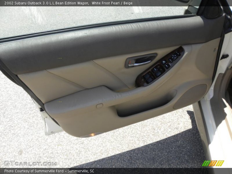 White Frost Pearl / Beige 2002 Subaru Outback 3.0 L.L.Bean Edition Wagon