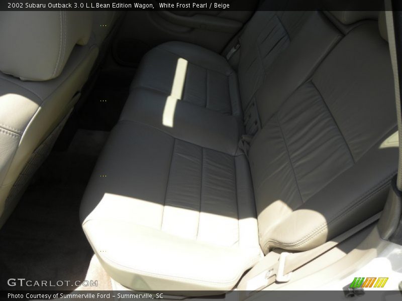 White Frost Pearl / Beige 2002 Subaru Outback 3.0 L.L.Bean Edition Wagon