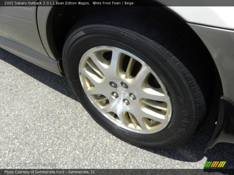 White Frost Pearl / Beige 2002 Subaru Outback 3.0 L.L.Bean Edition Wagon